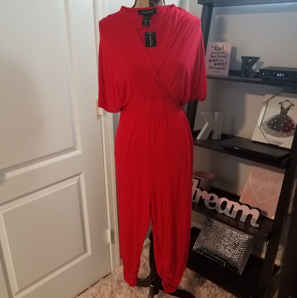 Ashley Stewart Pants - NWT Red Jumpsuit - Ravishing in Red